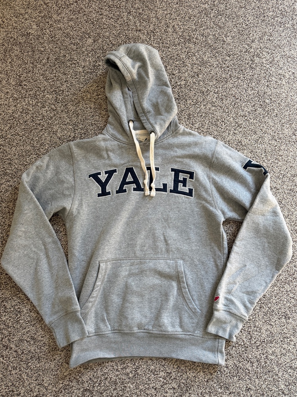 Yale University Academia Gray Hoodie Sweatshirt Sz S